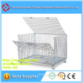 Industrial Forklift Steel Folding Wire Mesh Container Cage